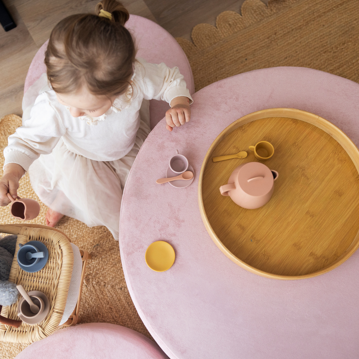 Zenli-O Play Ottoman - Blush