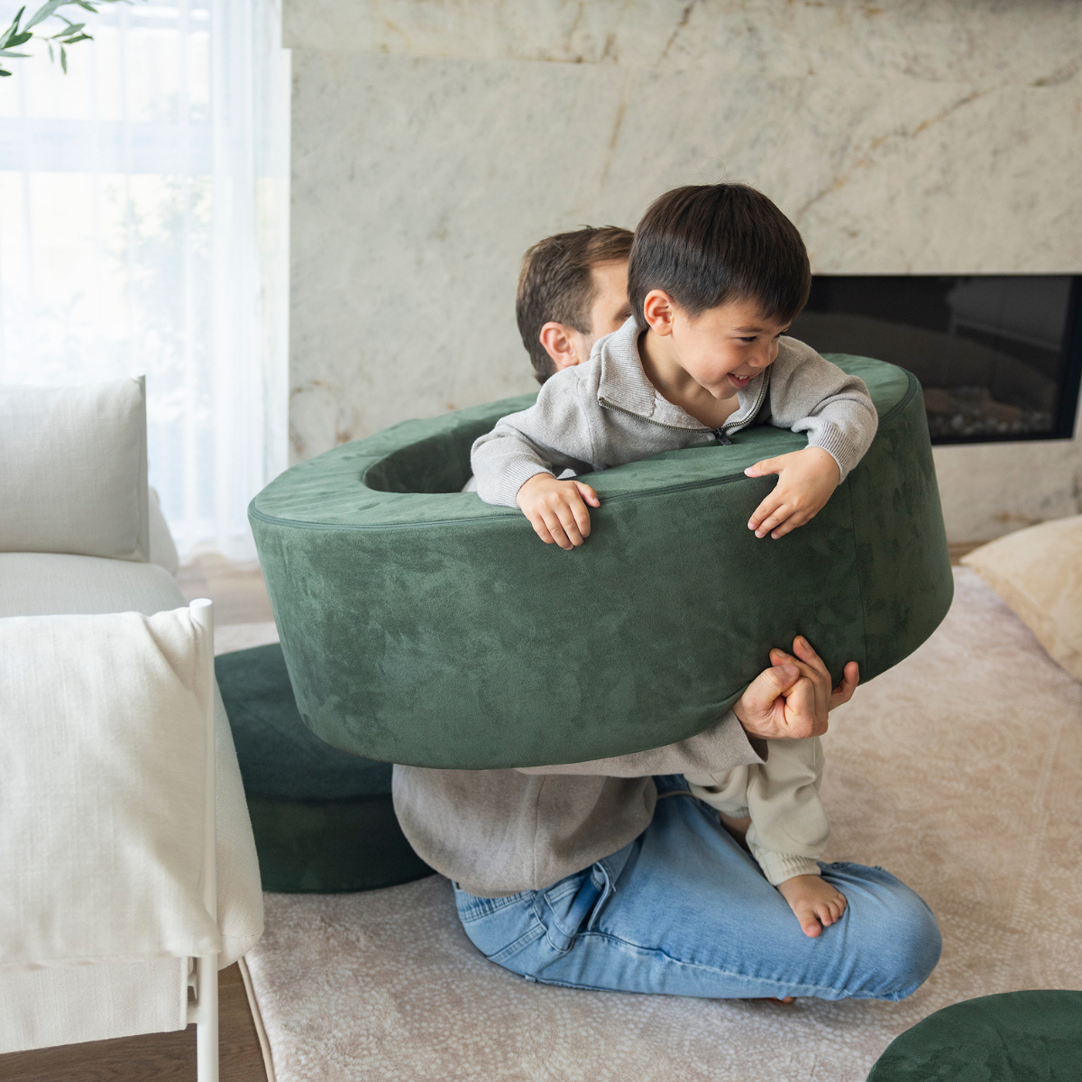 Zenli-O Play Ottoman - Sage
