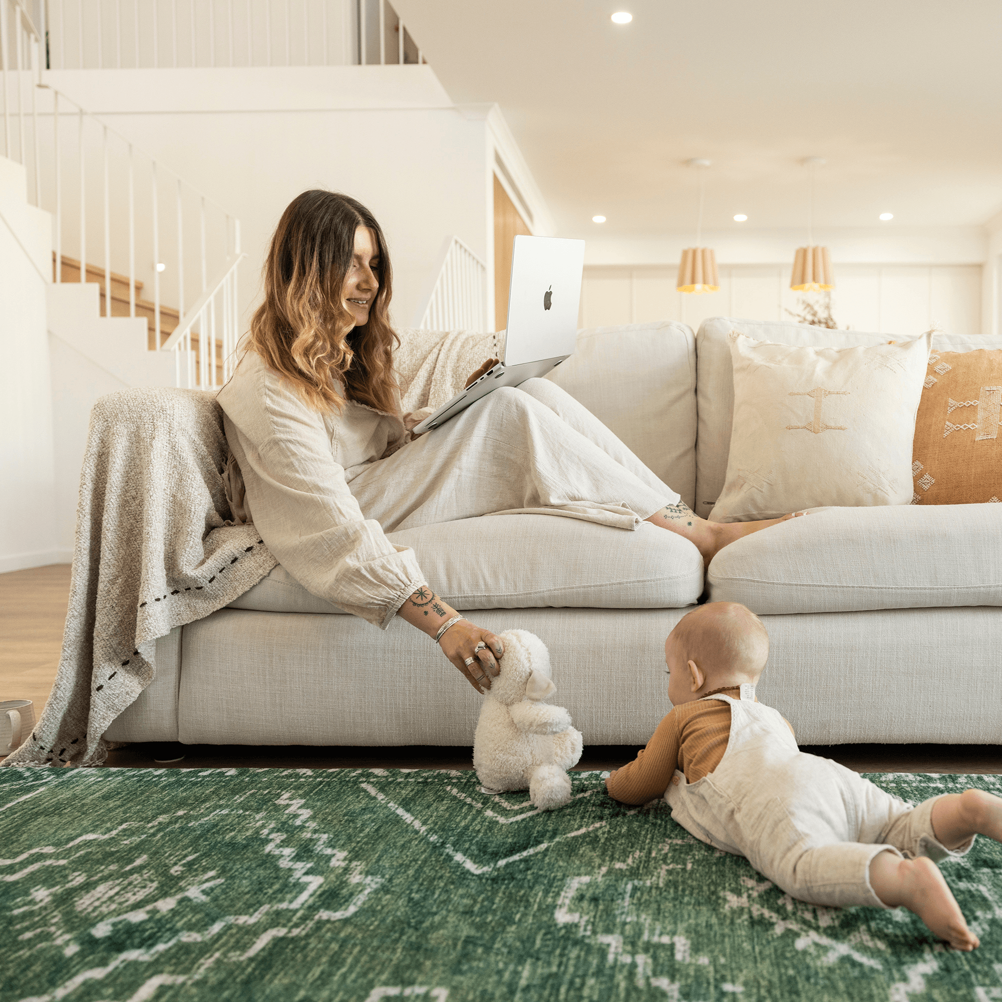 Forest Tribal Designer Memory Foam Play Mat