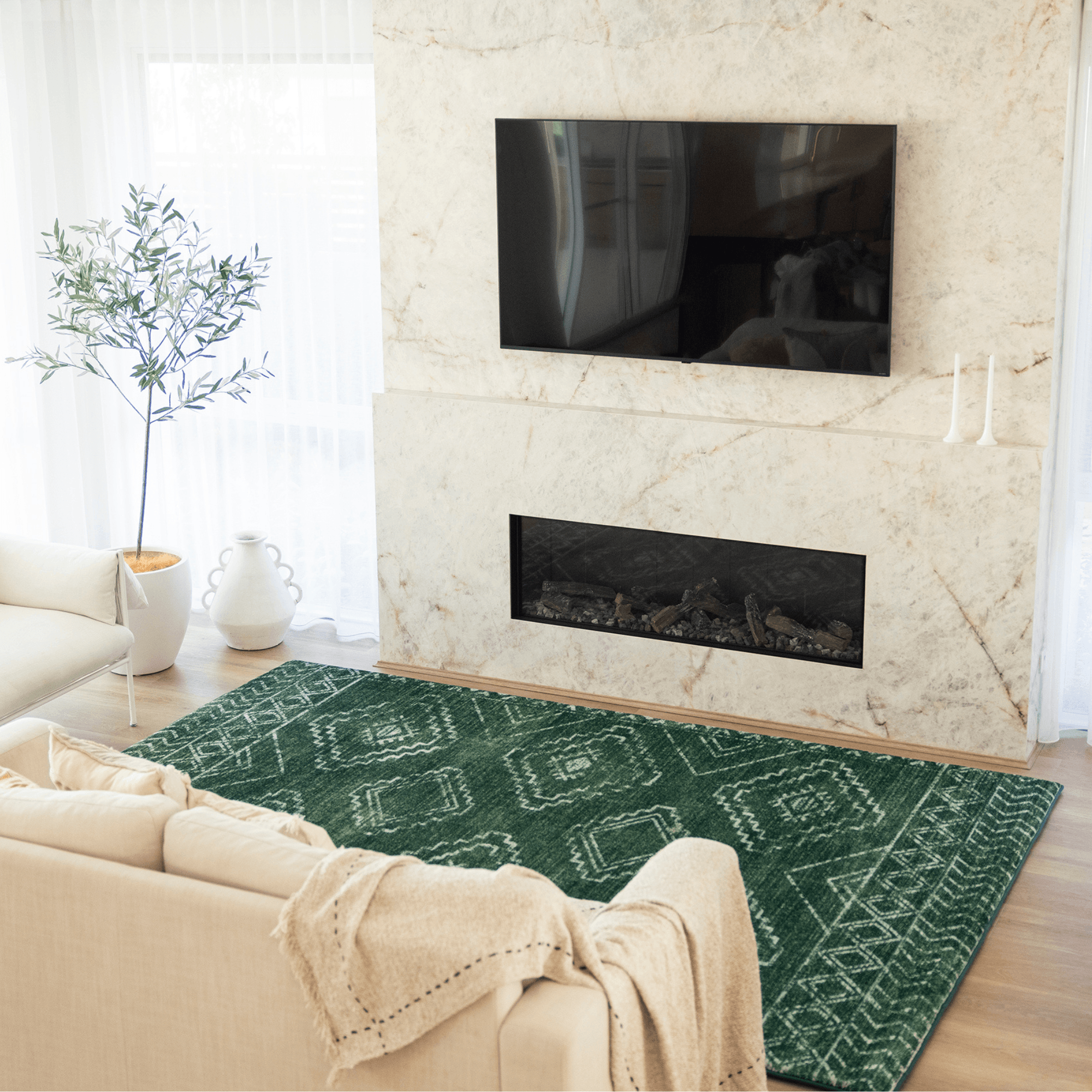 Forest Tribal Designer Memory Foam Play Mat
