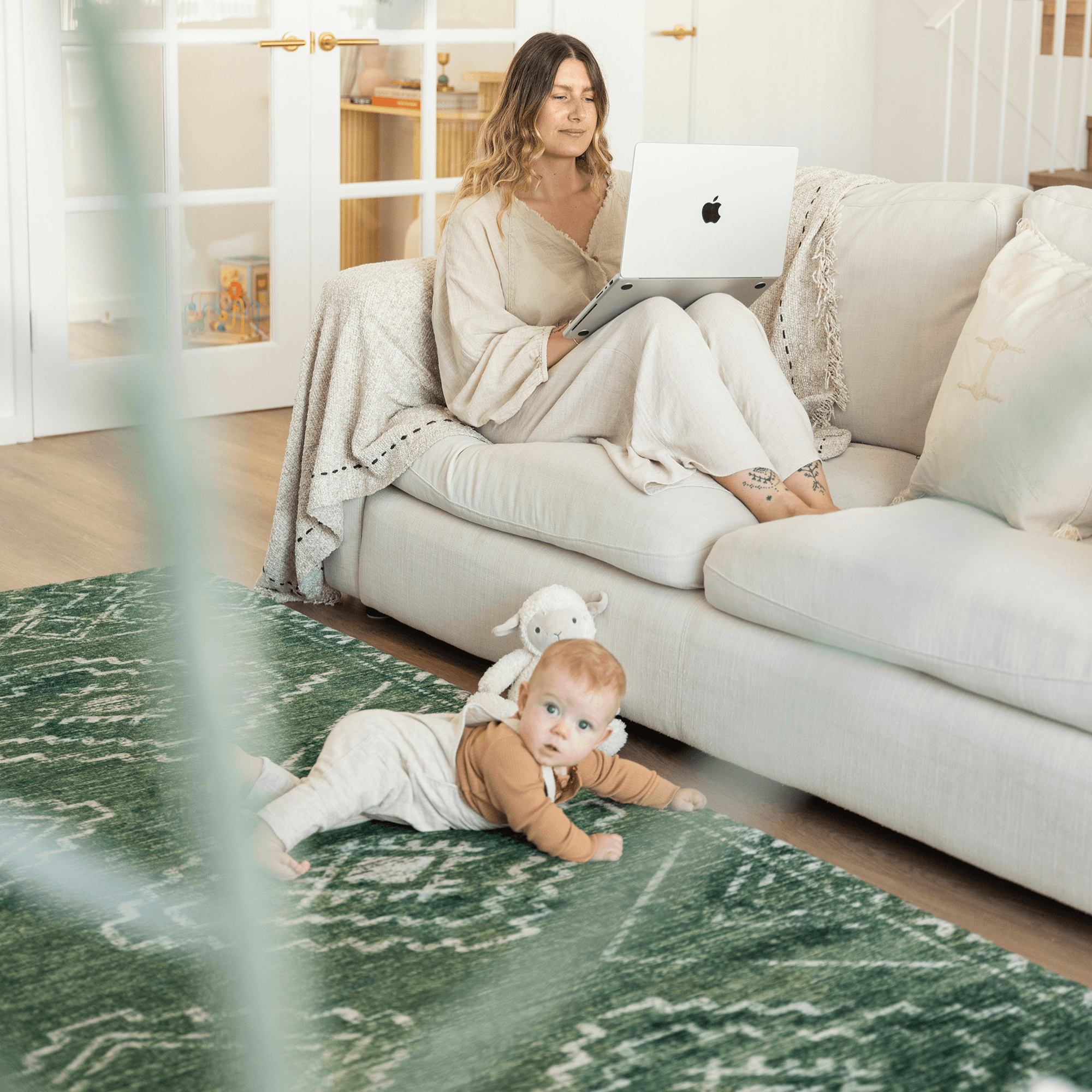 Forest Tribal Designer Memory Foam Play Mat