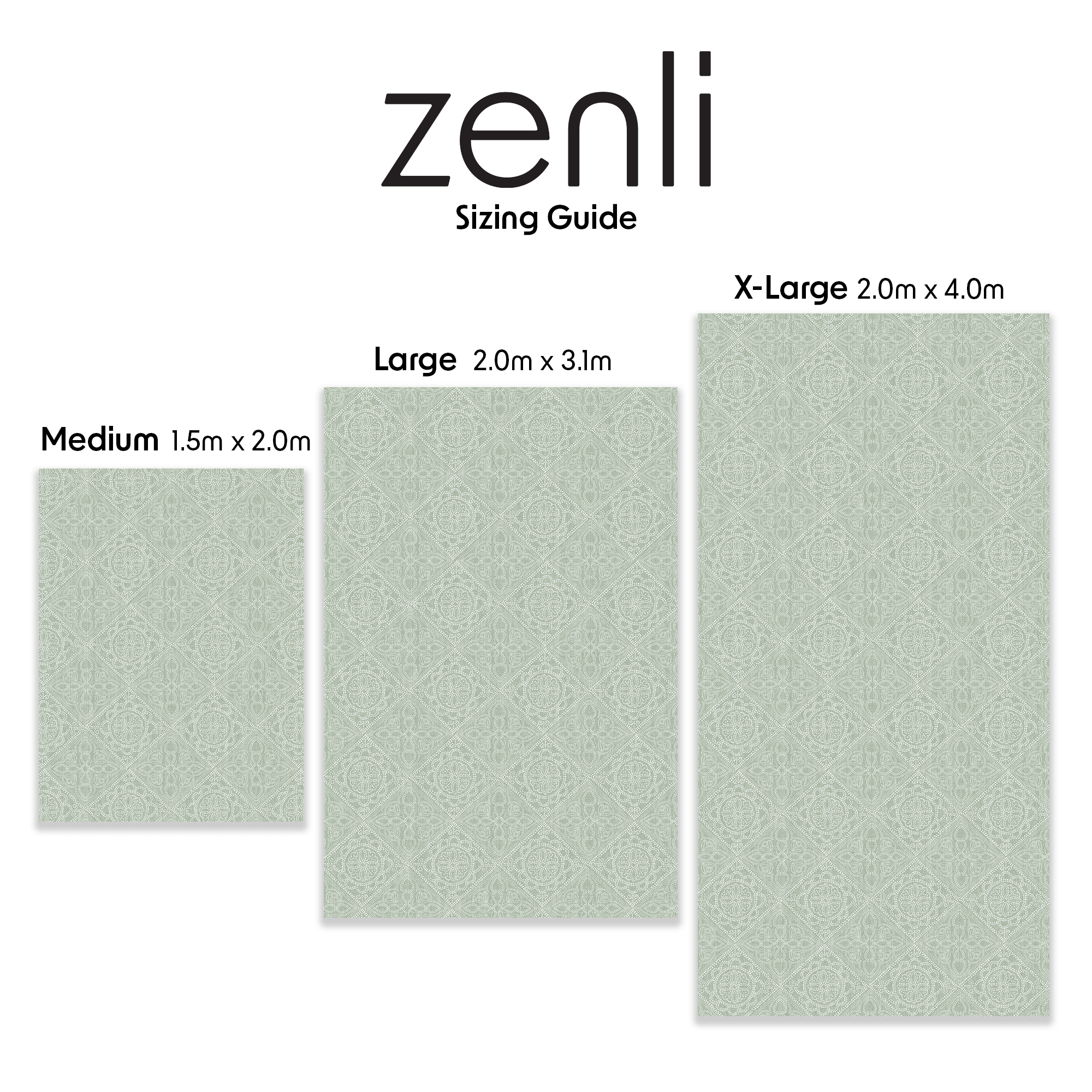 Mint Mosaic Designer Memory Foam Play Mat