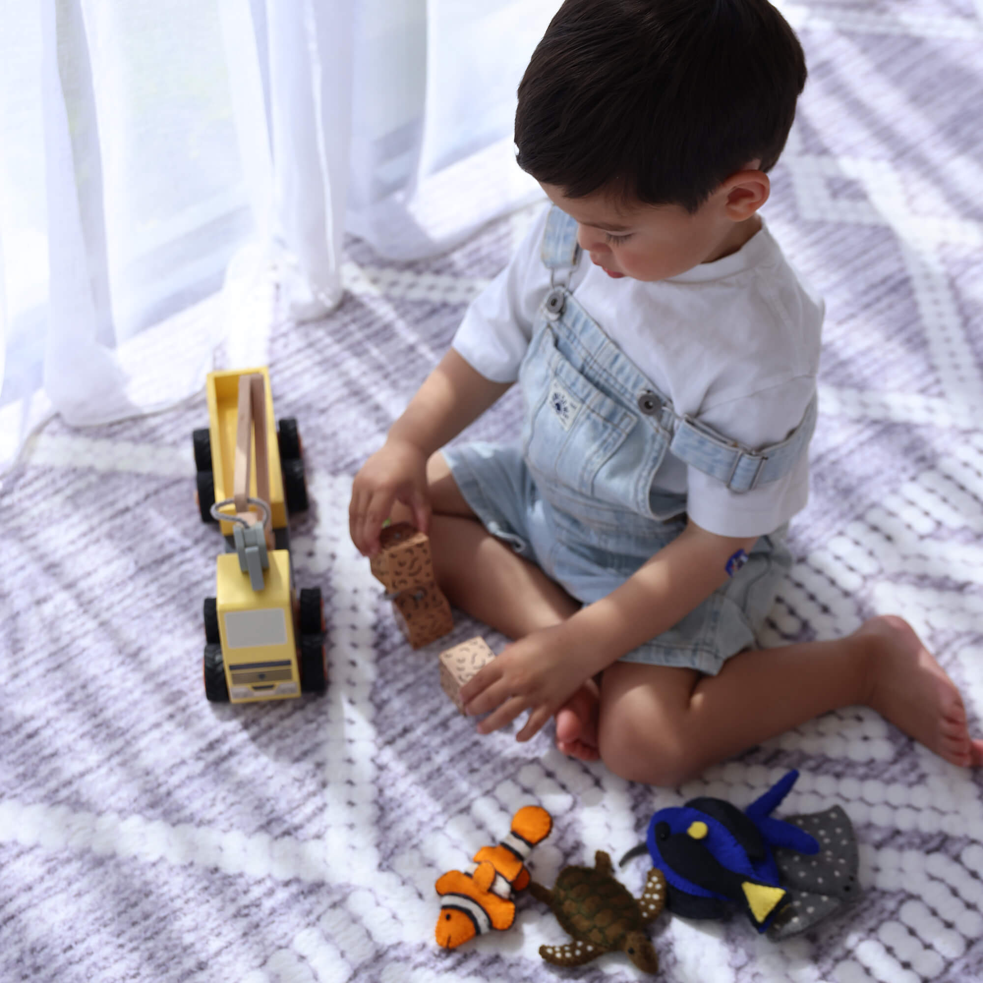 Grey Chevron Designer Memory Foam Play Mat