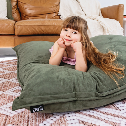 Billow Crash Pad - Sage - Microsuede - Cover Only