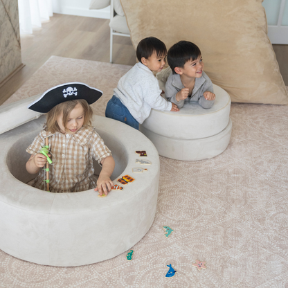 Zenli-O Play Ottoman - Ivory