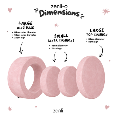 Zenli-O Play Ottoman - Blush