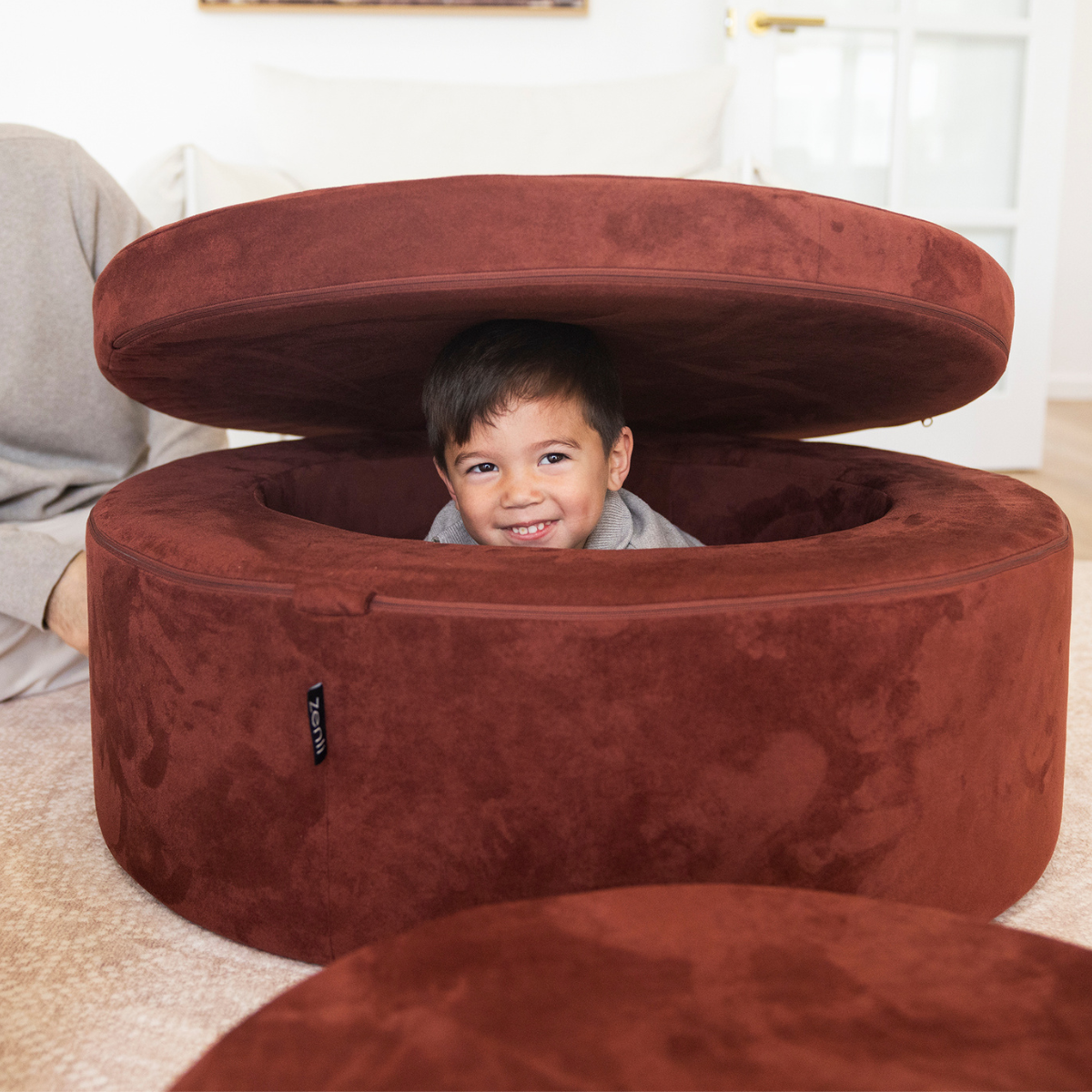 Zenli-O Play Ottoman - Merlot
