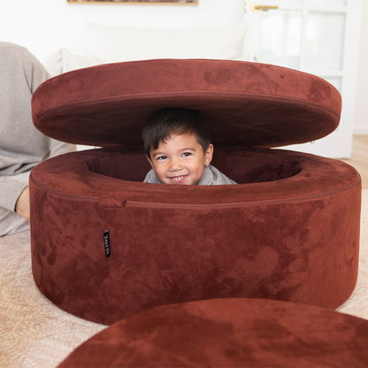 Zenli-O Play Ottoman - Merlot