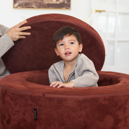 Zenli-O Play Ottoman - Merlot