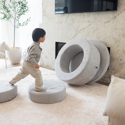 Zenli-O Play Ottoman - Dove Grey