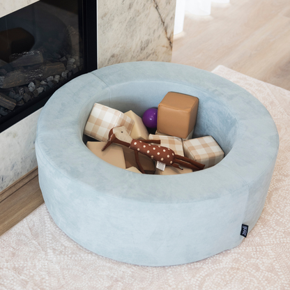 Zenli-O Play Ottoman - Sea Foam Blue