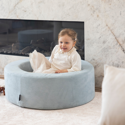 Zenli-O Play Ottoman - Sea Foam Blue