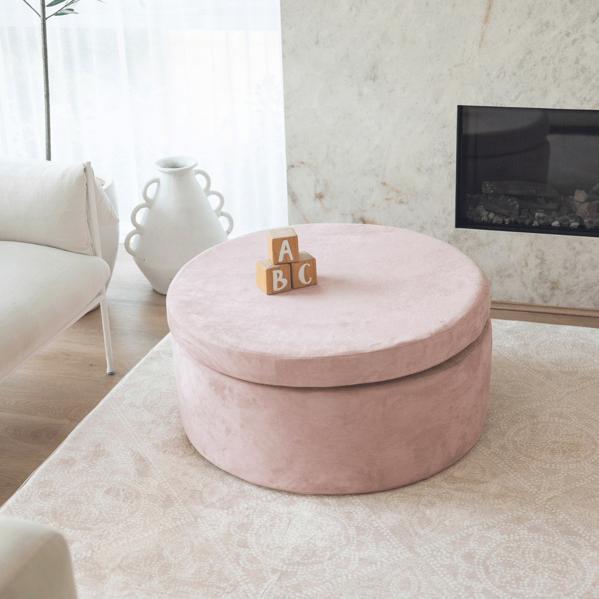 Zenli-O Play Ottoman - Blush