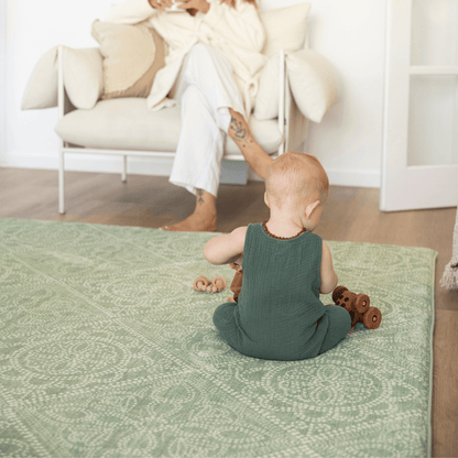 Mint Mosaic Designer Memory Foam Play Mat