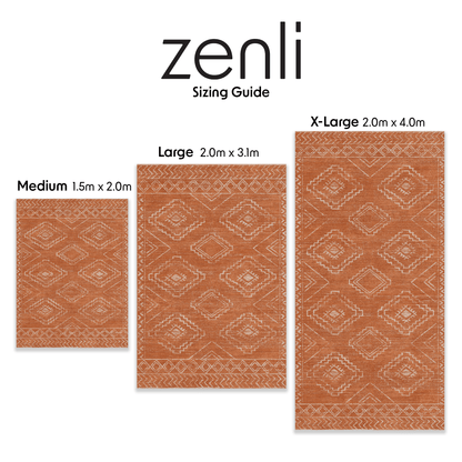 Terracotta Tribal Designer Memory Foam Play Mat
