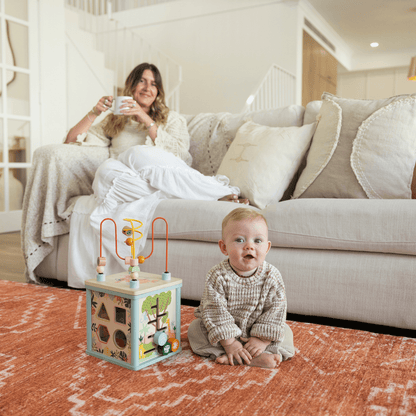 Terracotta Tribal Designer Memory Foam Play Mat