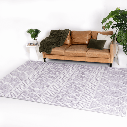 Grey Chevron Designer Memory Foam Play Mat